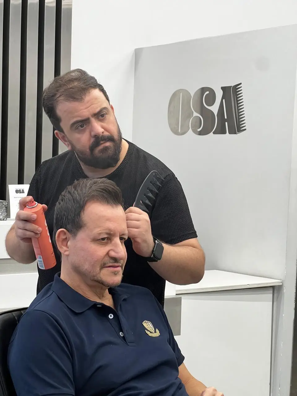 A polished men's grooming look from OSA Gents Salon, Jumeirah Dubai