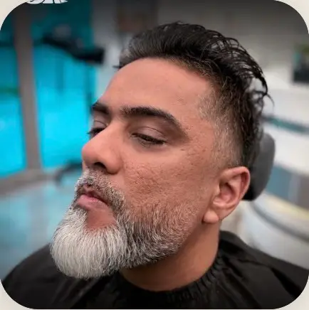 Precision clipper work on the sides, OSA Gents Salon Jumeirah