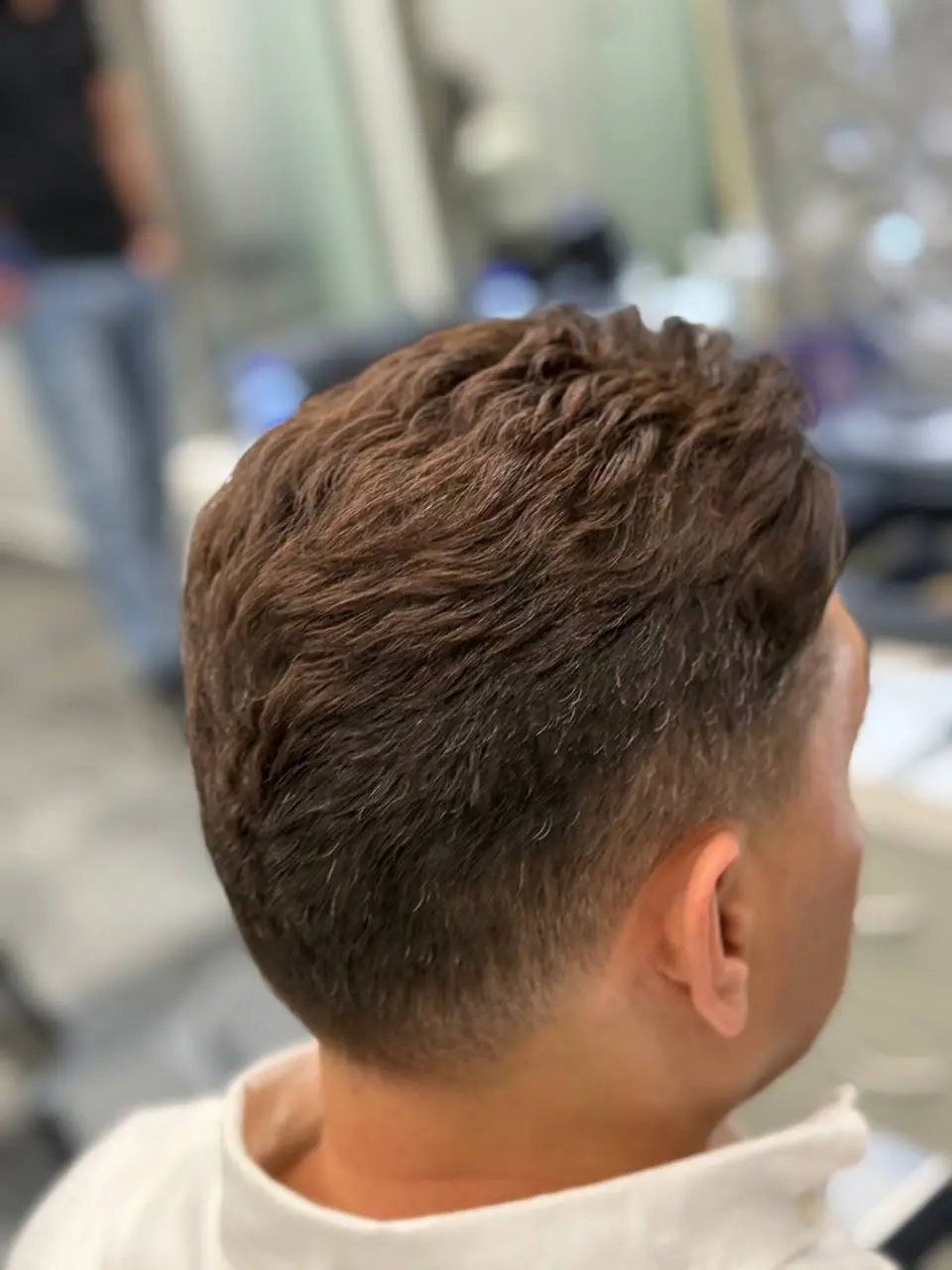 Crop haircut back detail at OSA Gents Salon, Jumeirah