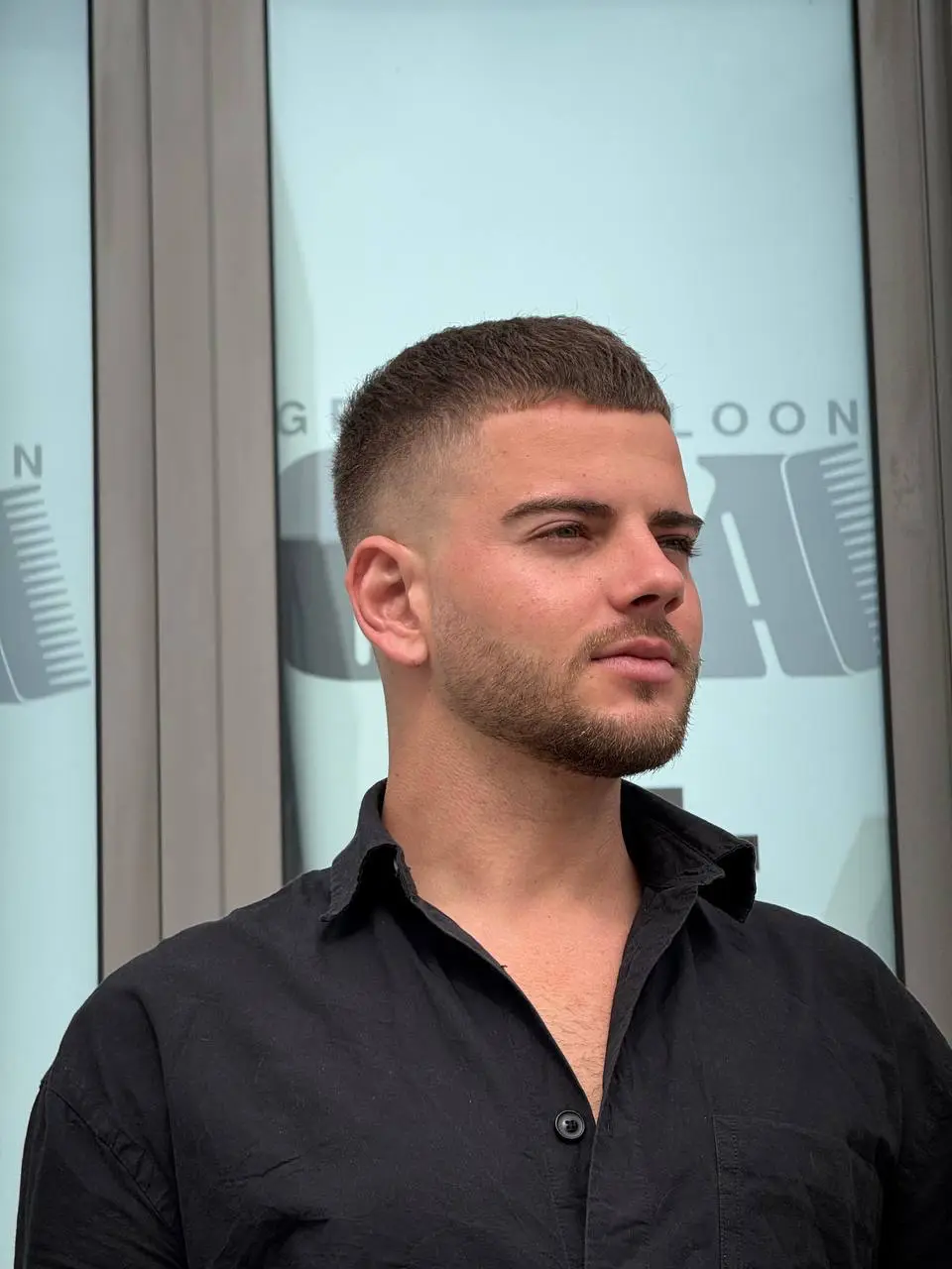 Fade and beard finish at OSA Gents Salon, Jumeirah Dubai