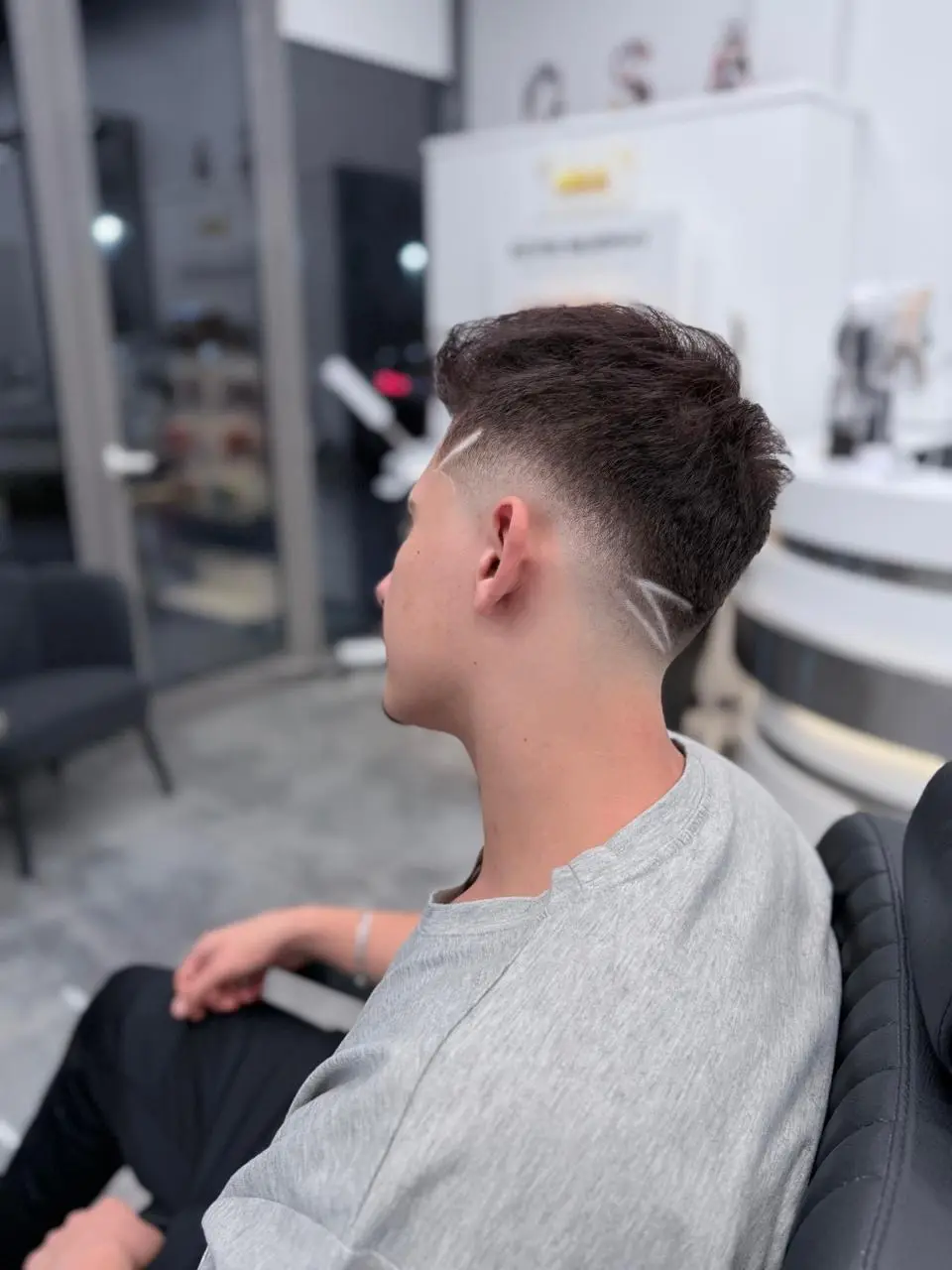 Tapered cut for curly hair at OSA Gents Salon, Jumeirah